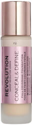 Makeup Revolution Conceal & Define Покривен фон дьо тен, F2, 23 ml - ozone