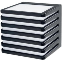 Masterled Cube-3, fekete oldalfali lámpa, GX53-es foglalattal (6664)