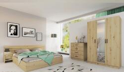 Bogdan Furniture I Спален комплект Модел 7000 за матрак 160/200, Дъб артисан