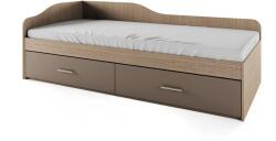 Bogdan Furniture I Легло Mod 2023 с чекмеджета, Мока/Лате