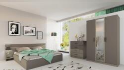 Bogdan Furniture I Спален комплект Модел 7000 за матрак 160/200, Мока/Лате