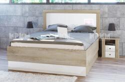Bogdan Furniture I Спален комплект 7031 за матрак 160/200, Сонома арвен/Бял гланц