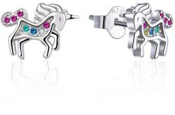 MOISS Csillogó fülbevaló cirkónium kövekkel Egyszarvú E0001452