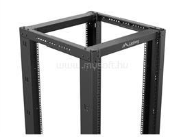 Lanberg 19" 32U 600x800 szabadon álló rack keret, fekete V2 (OR01-6832-B) (OR01-6832-B)