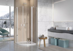 Radaway Nes PDD II íves zuhanykabin 100x100 átlátszó