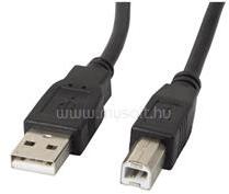 Lanberg USB-A (M)->USB-B (M) 2.0 kábel, 0, 5 m, fekete (CA-USBA-10CC-0005-BK) (CA-USBA-10CC-0005-BK)