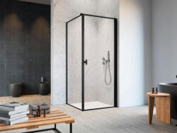 Radaway Nes Black KDJ I Frame szögletes fekete zuhanykabin 100x70 átlátszó balos