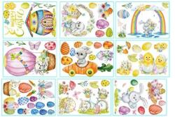 Karll 9 db lapos készlet matricákkal, univerzális, ablakhoz, PVC, többszínű (PX001HCS9UL)