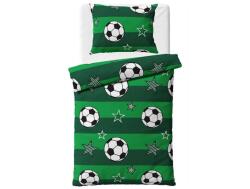 TIPTRADE Ágyneműhuzat, pamut, focis minta, 140×200 + 70×90 cm