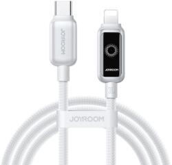 JOYROOM Cablu Date/Incarcare Joyroom S-A55 StarFlight Display, USB-C - Lightning, 30W, 1.2m (Alb)