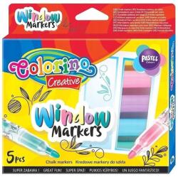 Colorino 5 db-os jelölőkészlet üveghez, Colorino Kids, Kréta, Multicolor