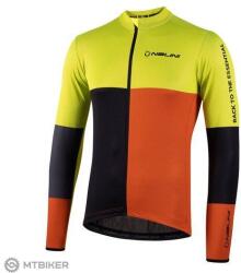 Nalini New LS Coffee jersey, fekete/narancs/sárga (S)