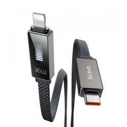 Mcdodo Cablu Date si Incarcare USB-C - Lightning McDodo CA-4960 Rythm Display, 36W, 1.2m, Negru - evomag