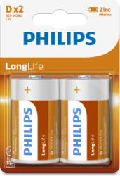 Philips Longlife elem 2 db D R20 mono 1.5V