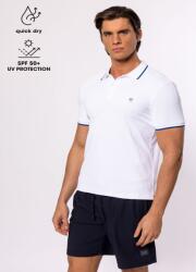 Heavy Tools DERMOS25 WHITE XL férfi galléros rövidujjú póló (T20015S2503.XL)