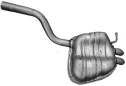 Edex 24.93 kipufogó hátsó dob - Skoda / VW 1.4TSi / 2.0 (E24_93)