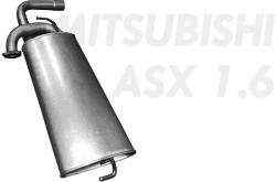 Edex 14.323 - Kipufogó hátsó dob MITSUBISHI ASX 1.6/1.8D (2010-2015) (E14_323)