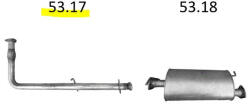 Edex 53.17 - Land Rover első kipufogó cső (E53_17)