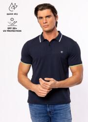 Heavy Tools DERMOS25 NAVY S férfi galléros rövidujjú póló (T20015S2501.S)