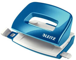 Leitz Perforator 10 coli model mini 5060 albastru metalizat leitz (LZ50601036)