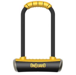 OnGuard Pitbull Mini LS 8007 U-lakat, 14mm, 90x240mm, fekete-sárga