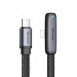 Mcdodo Cablu Date si Incarcare USB-C - Lightning McDodo CA-3350 Angled, 36W, 1.2m, Negru