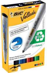 BIC Marker BIC ECO Velleda 1701, asortate, 4 buc