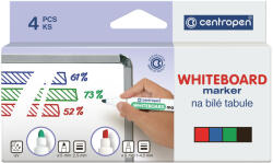 Centropen Marker whiteboard 4/Set 2.5MM 8559 CENTROPEN (CE855900)
