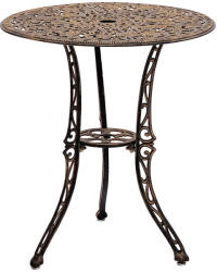 Kala Garden Karina alumínium kerti asztal, fekete-arany