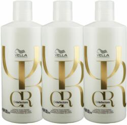 Wella Oil Reflections készlet: 3 x sampon 1000 ml
