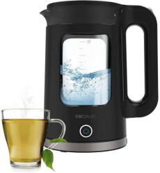 Cecotec Fierbator electric Cecotec - 1, 7 L Thermosense 330 Glassy. 2200 W, carcasa din sticla borosilicata de inalta calitate, filtru anti-calcar, baza rotativa 360, recipient fara fir, indicator luminos (14 Fierbator
