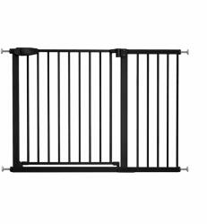 Kidizi Poarta de siguranta copii Kidizi Rexa negru, reglabila 111-117 cm, montaj prin presiune, inchidere automata, certificata EN1930 (5949551918103)