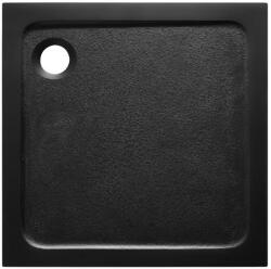 SAT Zuhanytálca négyzet SAT Project 100x100 cm öntött márvány fekete SATSVPRO100QCA (MF-100-2BR BLACK)