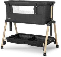 Lorelli Layla 2 az 1-ben babaöböl és járóka - Black / wooden