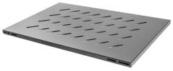 Lanberg 19" fix polc/tálca nyitott rack kerethez 1000mm 1U/480.5x780mm, 120kg maximum terhelhetőség, fekete AK-1016-B (AK-1016-B)