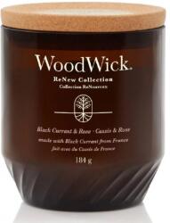 WoodWick ReNew Fekete ribizli és rózsa illatú gyertya 184 g