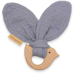 NEW BABY Baby teether New Baby Bird grey (53529-nb-muslin-bird-grey) - pcone