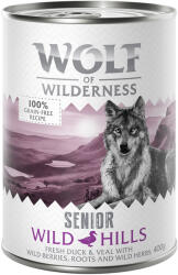 Wolf of Wilderness 24x400g Wolf of Wilderness Senior vegyes csomag nedves kutyatáp
