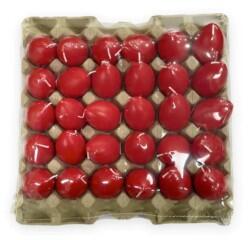 Bolsius Set 30 x 30 Lumanari in Forma de Ou, Rosu (GIL-30xLCA-OU-B-30-R)