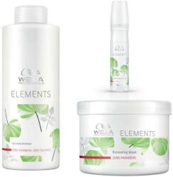 Wella Elements Renewing szett: Sampon 1000 ml + Maszk 500 ml + Habzó Spray - 150 ml-ben