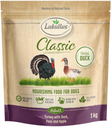 Lukullus 1kg Lukullus Classic pulyka & kacsa száraz kutyatáp új receptúrával
