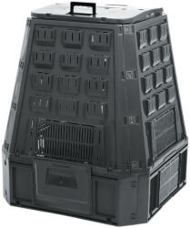 Prosperplast Komposztáló, Prosperplast, Evoblack, fekete, 630 l, 91 x 90 x 107 cm, felső fogantyúval, alsó ürítőajtóval, egyszerű összeszerelés (TC255192)