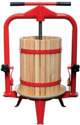 Strend Pro Garden Gyümölcsprés, Strend Pro Garden Harvester CFP12, 12 l, 54 x 37, 5 x 69/101 cm, keretes, fa, csavarnyomásos, lépréseléshez (TC221588)