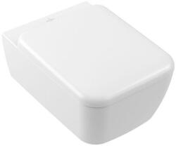 Villeroy & Boch wc csésze lassú záródású ülőkével függesztett perem nélkül mély öblítéssel fehér matt, CeramicPlus 468 (4682CLRW)