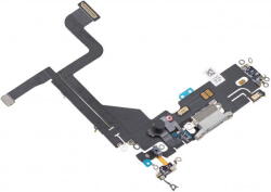 Aftermarket Piese si componente Banda cu Conector Incarcare - Microfon Apple iPhone 13 Pro, Argintiu (ban/co/mi/app/ai1/ar) - pcone