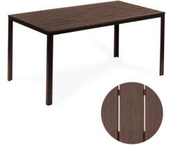 Homelux Masă de grădină cu 6 locuri 156x78 cm polywood maro (SAK-156_BROWN)