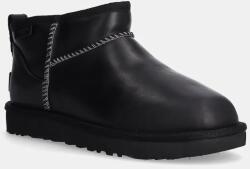 UGG bocanci de piele Classic Ultra Mini Lthr Regen 9BYH-OBD1LC_99X (1163490.BLK)