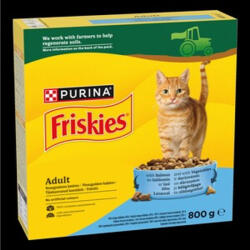 Friskies Lazaccal és hozzáadott zöldségekkel száraz macskaeledel 800g macskaeledel