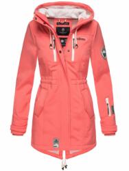 Marikoo ZIMTZICKE női téli softshell kabát kapucnival, korall színű