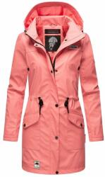 Navahoo Deike női téli esőkabát kapucnival, rózsaszín korall színben